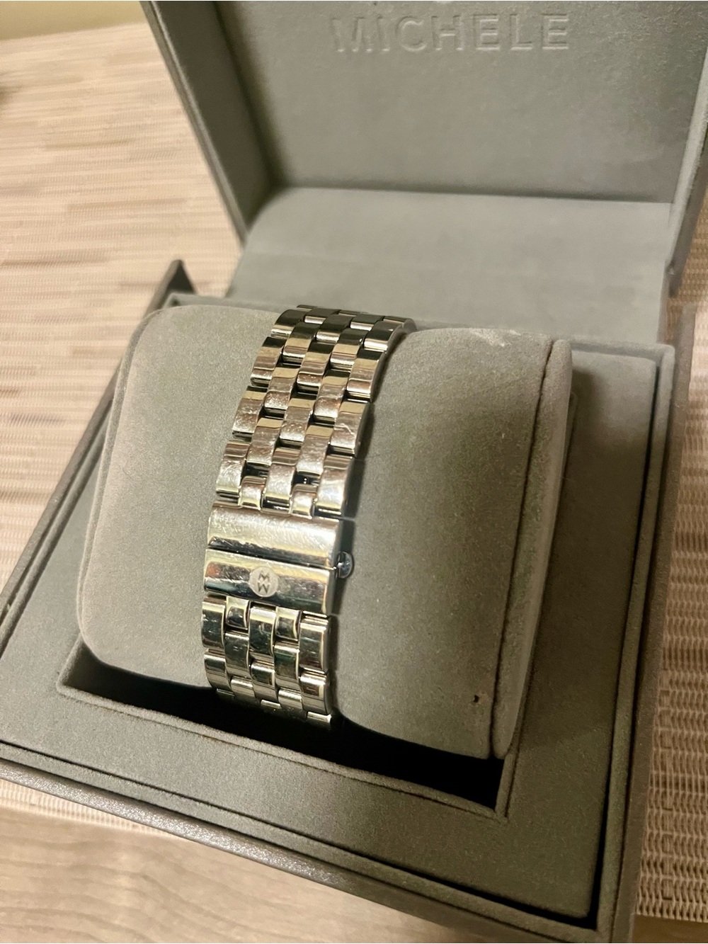 MICHELE Sport Sail Diamond Chronograph Watch White Dial Stainless Steel 38mm - Picture 11 of 15